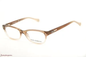Dolce & Gabbana Women's Eyeglasses D&G 1205 1675 Beige Plastic Rectangle Frame - Picture 1 of 4