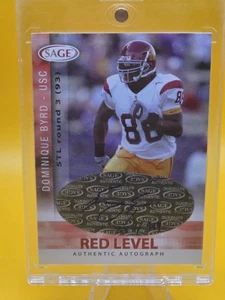 2006 Sage Red Level USC Dominique Byrd Autograph Numbered Card!! - Picture 1 of 9