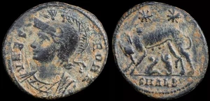 Ancient Roman coin. CONSTANTINOPOLIS Commemorative Series Æ19 mm. 2,63 gr. #1499 - Picture 1 of 3
