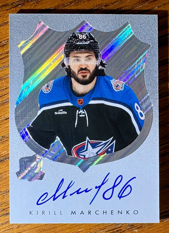 2022-23 UD THE CUP LOGOMARKS KIRILL MARCHENKO ROOKIE AUTOGRAPH #LM-KM RC AUTO - Image 1 of 1