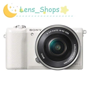 Sony Alpha A5100 Mirrorless Digital Camera 24.3 MP w/ 16-50mm Lens White AF Lock - Picture 1 of 11