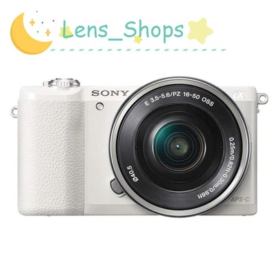 Sony Alpha A5100 Mirrorless Digital Camera 24.3 MP w/ 16-50mm Lens White AF Lock - Image 1 of 4