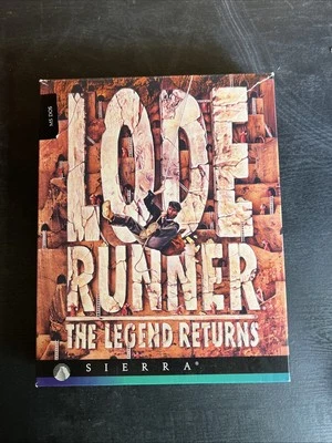 Lode Runner The Legend Returns Floppy Disk Sierra 1996 PC Big Box Windows CD ROM - Image 1 of 4