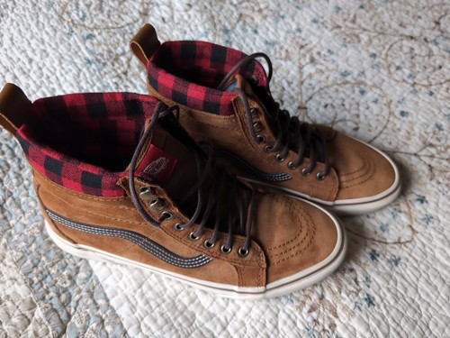 Vans Off The Wall Hi Top Marrone Scamosciato Donna 10 Uomo 8 5