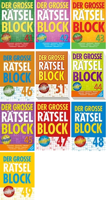 Der große Rätselblock - zur Auswahl - Bild 1 von 1