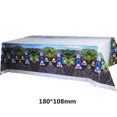 Decoração de toalha de mesa Thomas & Friends desenho animado trem festa de aniversário - Imagem 1 de 4