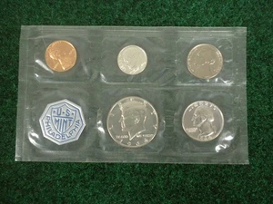 1964 - U.S. Mint proof set - sealed in cellophane - No envelope or COA - Picture 1 of 2