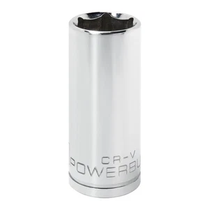 Powerbuilt 1/2 Inch Drive x 1 Inch 6 Point Deep Socket - 642207 - Picture 1 of 5