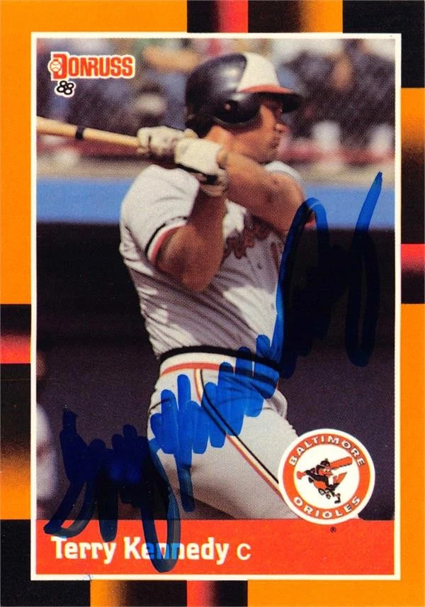 Terry Kennedy autographed baseball card 1988 Donruss Best #30 Baltimore Orioles - Image 1 of 1