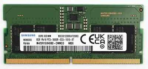 8GB DDR5 5600 MHz PC5-44800 SODIMM Laptop Memory RAM, Samsung, sk hynix, micron - Picture 1 of 1