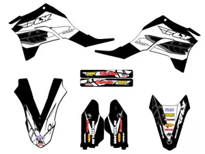 2020-2023 KLX 300 R 13 FLY Black Senge Graphics Kit Compatible with Kawasaki - Bild 1 von 10
