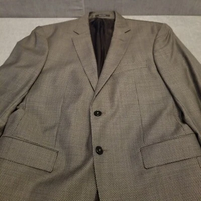 Versace Collection Wool Dual Vent Black White Geometric Blazer Jacket 50/40 US - Image 1 of 4