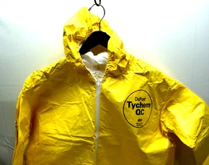 DuPont Tyvek Tychem QC127S Chemical HAZMAT Protective Safety Coverall Suit - Picture 1 of 3