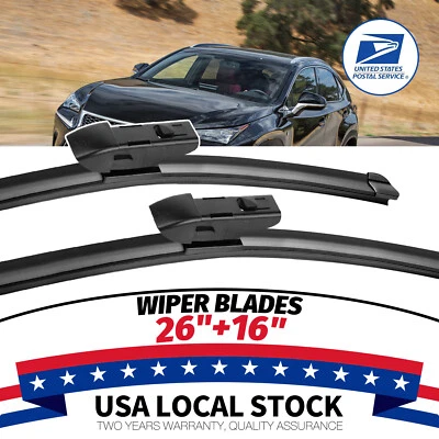 Front Windshield Wiper Blades For LEXUS NX200T 15-17 NX300 18-21 NX300H 2016-21 - Image 1 of 4