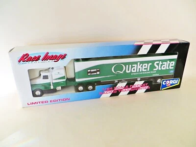 CORGI RACE IMAGE KENWORTH NASCAR RACING TRANSPORTER, QUAKER STATE FORD. 1:64 MIB - Image 1 of 4