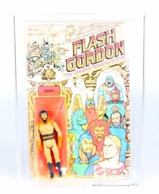 Figura de acción Flash Gordon Ming Merciless 1979 Mattel tarjeta sin perforar Foto 1 de 4