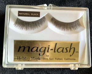 Vintage Holiday Magic California Magi-Lash Wimpern Echthaar Natur Schwarz - Bild 1 von 3