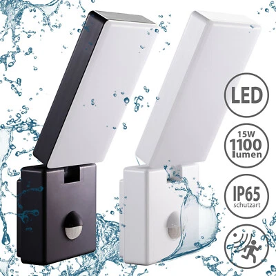 LED Außenleuchte mit Bewegungsmelder AGATE Wandleuchte Außenlampe Wandlampe - Bild 1 von 4