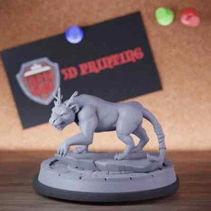 Lionex Miniatura Puma Beast Dungeons and Dragons Mini DnD 5e TTRPG Pathfinder - Foto 1 di 8