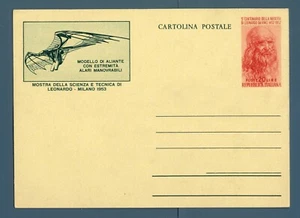 ITALY REP. - 1953 - Leonardo da Vinci - 20 L. - Leonardo ed gliante - Picture 1 of 1