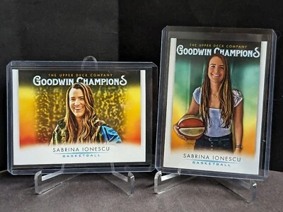 2021 Upper Deck Goodwin Champions #42 & #72 Sabrina Ionescu - Image 1 of 2