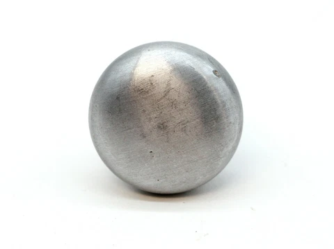 Modern 1.25 in. Round Brushed Steel Cabinet Knob Cover