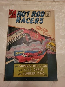 HOT ROD RACERS #5 1965 CHARLTON Silver Age fumetto DRAG super stock a/fx campione - Foto 1 di 2