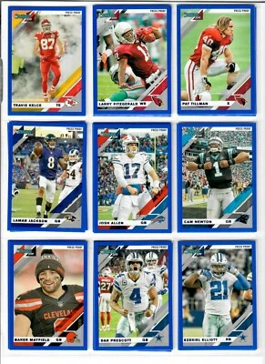 2019 Donruss Football BLUE Photo Variation You Pick BAKER DAK ZEKE RODGERS CAM + - Image 1 of 4