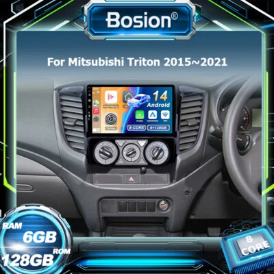Head Unit For Mitsubishi Triton 2015~2021 Car Stereo Android 14 Car Play GPS DSP - image 1 of 4