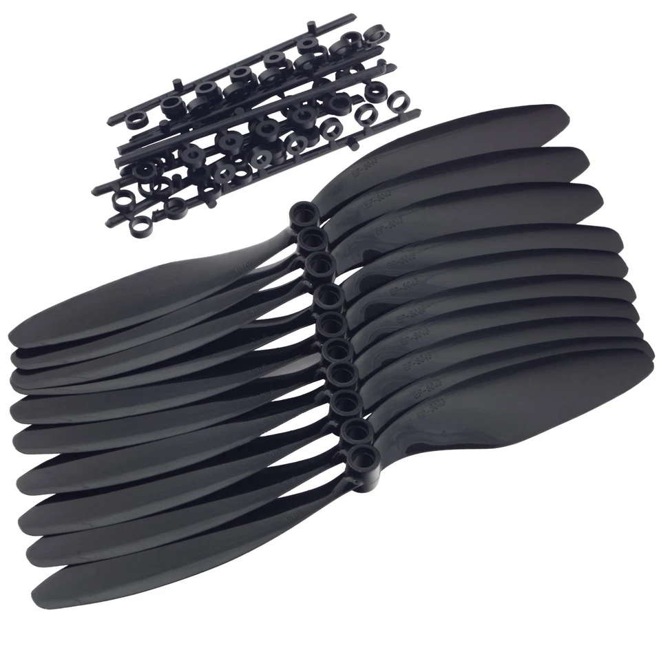 10x GWS 8x4.3 propeller propeller reduction slowflyer Black - Image 1 of 1
