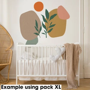 Abstracto Formas, Planta & Sol Estarcido Kit, Boho Estilo Decoración Hogar Pared - Imagen 1 de 5