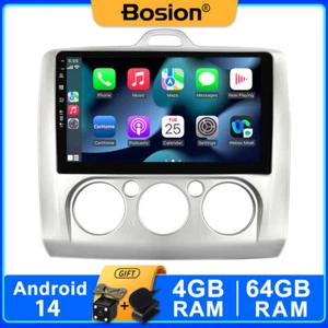 Radio de coche de 9"" para Ford Focus 2006-2011 Android 14 GPS navegación 4+64G Carplay BT WIFI - Imagen 1 de 12