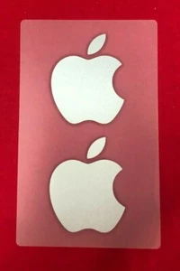 APPLE MACBOOK AIR A2179 SILVER STICKER MACBOOK SILVER STICKER - Picture 1 of 2