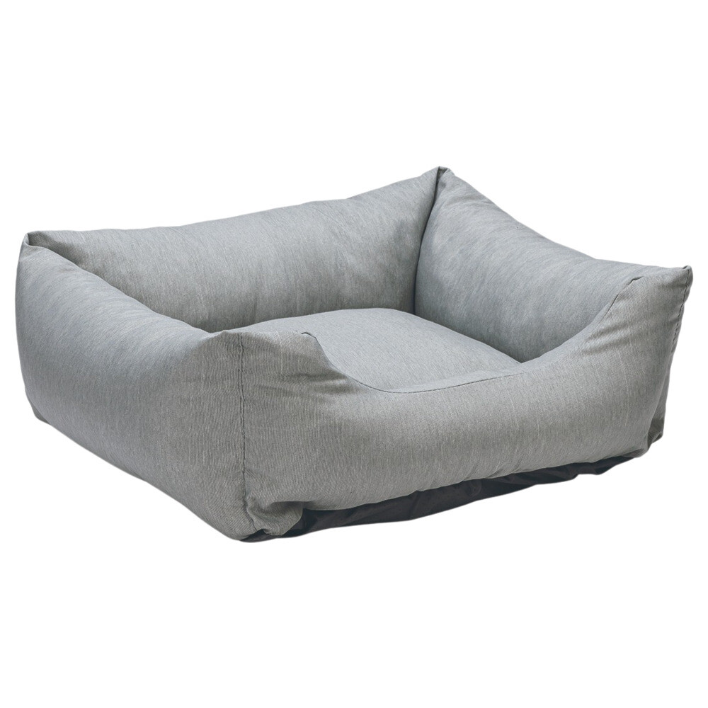 Cuscino Per Cani Karlie Charly Grigio Chiaro - 100x70x20cm - Imbottito In Fibra Riciclata - Federa Sfoderabile E Lavabile - Foto 4