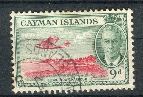 Cayman Islands KGVI 1950 9d SG143 fine used Cover