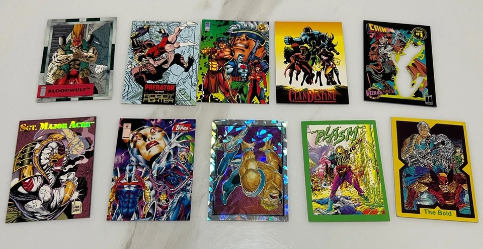 Imagen Mago Cain Blood Wolf 1992 Marvel 1994 Topps Sargento Mayor Acre X Force 1991 Foto 1 de 1