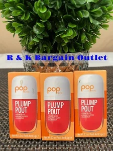 Pop Beauty Plump Pout Volume Lip Gloss Watermelon Wow 0.3oz Ea 3pcs - Picture 1 of 1