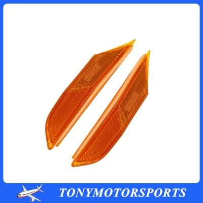 Fits 2009-2018 Nissan GT-R Amber Led Side Marker Signal Lights Lamp Smoked Pair - Image 1 of 4