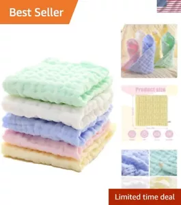 Baby Washcloths - Natural Cotton Baby Wipes - Soft Newborn Face Towel and Was... - Picture 1 of 8