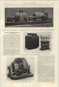 1924 English Electric Company Transformers Generators Brush Gear