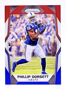 2017 Prizm Red White & Blue #20 Phillip Dorsett Indianapolis Colts - Picture 1 of 2