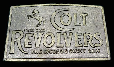 Colt Revolvers Guns Firearms Western Cowboy Vintage Belt Buckle - Image 1 of 4