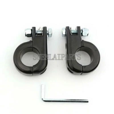 Abrazaderas de montaje de clavijas de pie de carretera para Harley Davidson Street Glide FLHX Touring Foto 1 de 4