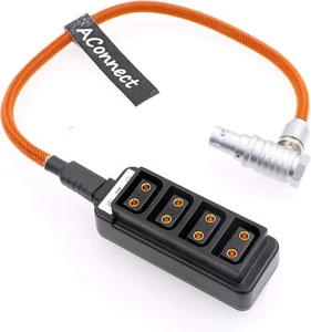 ARRI Alexa Mini EXT 7 Pin Male Output to 4 Port Female D Tap Adapter Splitter Ca - Picture 1 of 5
