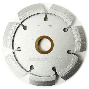 4" x .375" Laser Welded V-shaped Segmented Crack Chaser for Consrete & Asphalt - Picture 1 of 3