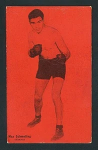 EXPOSICIÓN DE BOXEO 1928 MAX SCHMELING BILLY WALLACE DOBLE CABEZAL IMPRESIÓN CORTA DIFÍCIL DE ENCONTRAR SP - Imagen 1 de 2