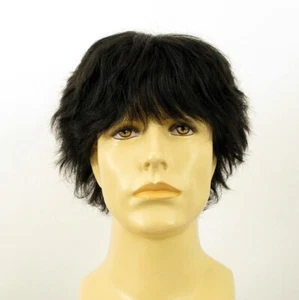 Short Wig For Men Natural Hair black Ref DANY 1B - Imagen 1 de 8