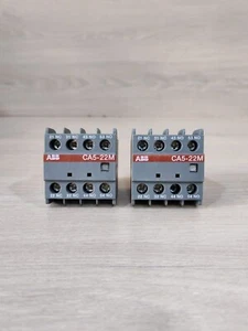LOT 2 PCS. ABB CA5-22M Auxilliary Contact - New Without Box - Picture 1 of 8