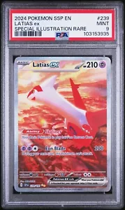 PSA 9 2024 POKEMON EN-SURGING SPARKS 239 LATIAS EX SPECIAL ILLUSTRATION RARE - Picture 1 of 2