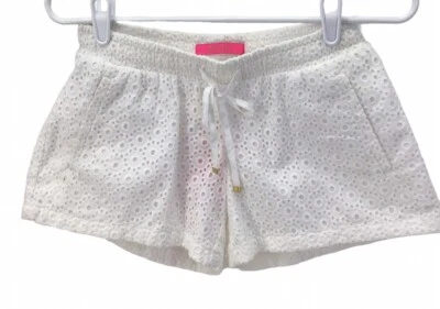 Pantalones Cortos Baybreeze Lilly Pulitzer Blanco Ojales Talla Extra Pequeña Nuevos con Etiquetas Foto 1 de 4